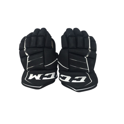 Vist Large View of Product Image Which is Used CCM FT350 Junior Gloves Black 11"