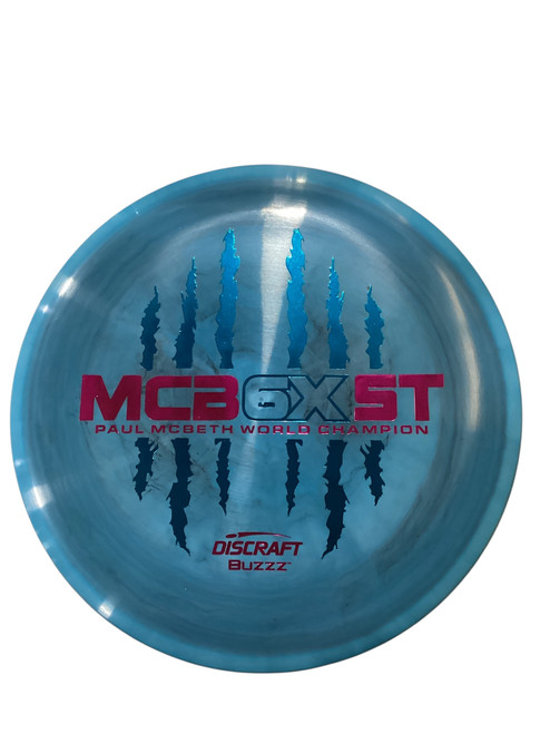Vist Large View of Product Image Which is Used Discraft 6 CLAW BUZZZ Disc Golf Mid Range Navy Blue