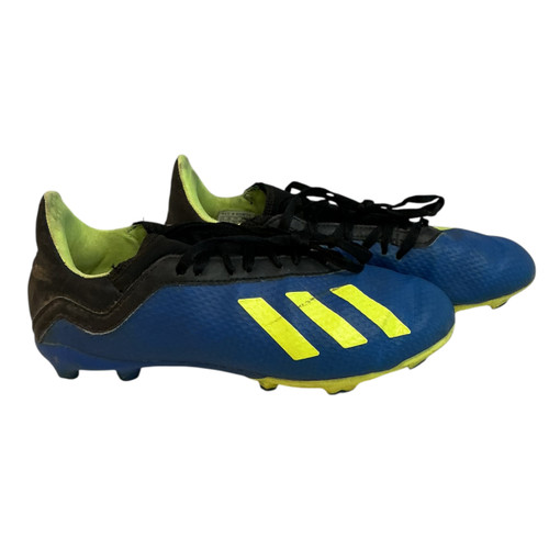 Vist Large View of Product Image Which is Used Adidas Soccer Cleats Royal Blue Junior 03.5