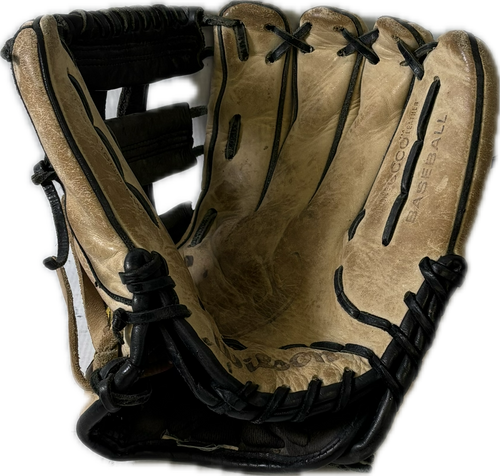 Vist Large View of Product Image Which is Used Wilson A1000 BB/SB Glove RH Throw Tan 11 3/4"