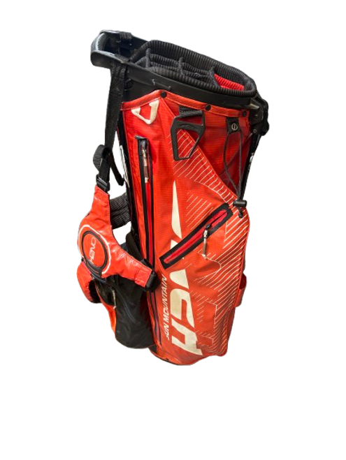 Vist Large View of Product Image Which is Used Sun Mtn H2NO WATERPROOF STAND BAG Mens Stand Bag Red