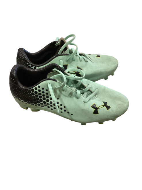 Vist Large View of Product Image Which is Used Under Armour Soccer Cleats Green Youth 07.0