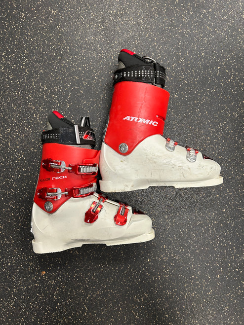 Vist Large View of Product Image Which is Used Atomic RACE TECH Mens DH Ski Boot Red 280 MP - M10 - W11