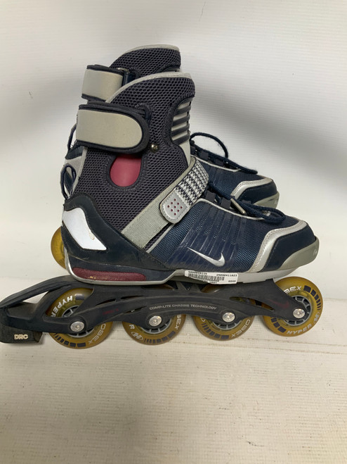 Vist Large View of Product Image Which is Used Nike WOMENS GRAY Senior Rec Fitness Skates Grey Senior 10