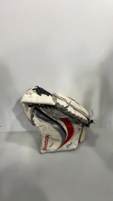 Vist Large View of Product Image Which is Used Reebok PREMIER III Senior Goalie Catcher White