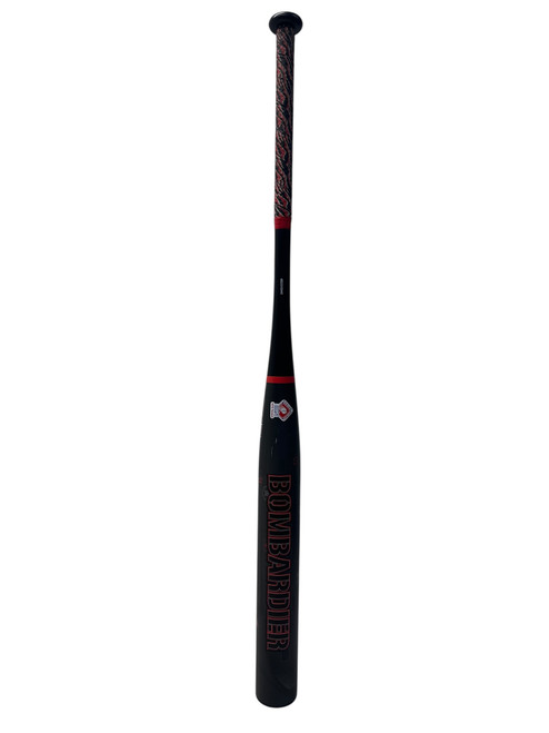 Vist Large View of Product Image Which is Used Monsta BOMBARDIER SSUSA BB/SB Slowpitch Bat Red And Grey 34"