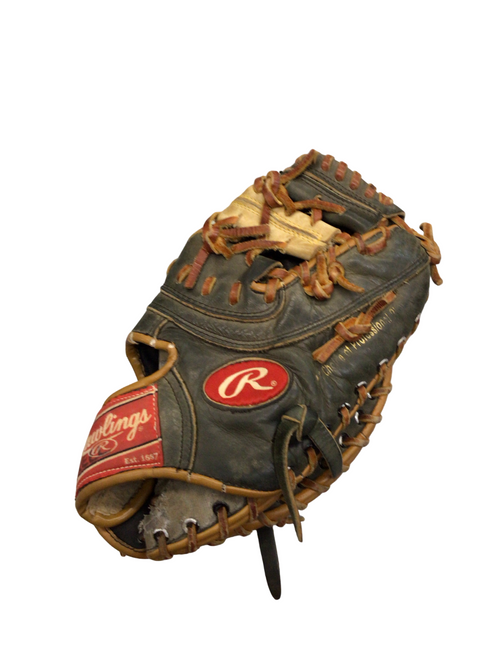 Vist Large View of Product Image Which is Used Rawlings FIRST BASE BB/SB First Base RH Throw Brown 12"