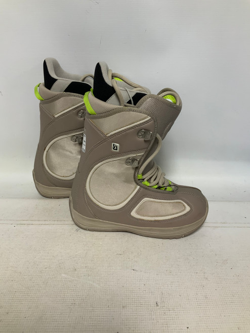 Vist Large View of Product Image Which is Used Burton BREED Womens Snowboard Boots Grey Senior 6