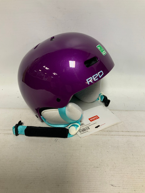 Vist Large View of Product Image Which is Used Red Feather TRACE Snowsport Helmet Youth Purple MD