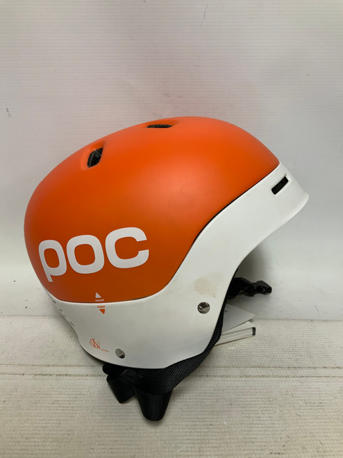 Vist Large View of Product Image Which is Used POC FRONTAL Snowsport Helmet Adult Black/Orange/White LG