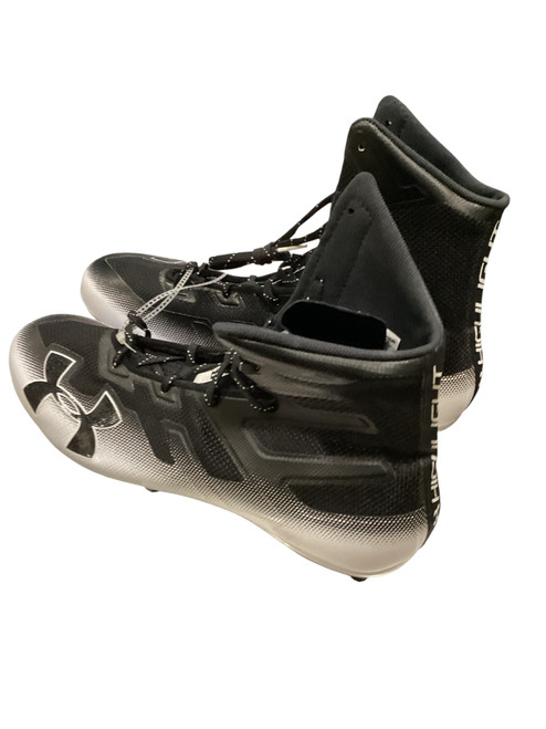 Vist Large View of Product Image Which is Used Under Armour Adult FB Cleats Black Senior 16