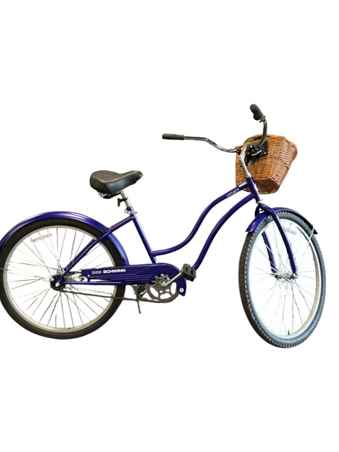 Vist Large View of Product Image Which is Used Schwinn LEGACY Cruiser Bike Womens Navy Blue 19-20" - LG  Frame