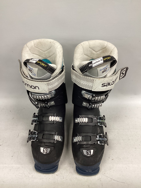 Vist Large View of Product Image Which is Used Salomon X-PRO ENERGYZER 80W Womens DH Ski Boot Navy Blue 230 MP - J05 - W06