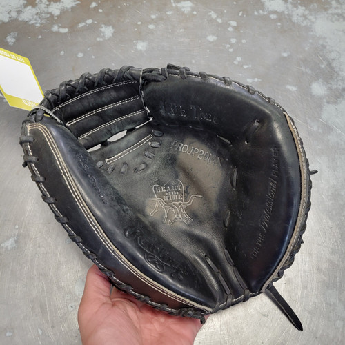 Vist Large View of Product Image Which is Used Rawlings PROJP20MX BB/SB Catchers RH Throw Black 32 1/2"