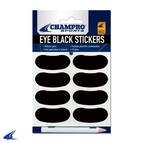 Vist Large View of Product Image Which is CHAMPRO EYE BLACK STICKERS #A032