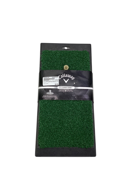 Vist Large View of Product Image Which is Used Callaway FT LAUNCH ZONE PREMIUM HITTING MAT Swing Aid Green