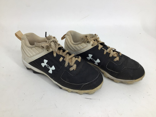 Vist Large View of Product Image Which is Used Under Armour LEAD OFF JR 3 BB/SB CLEATS BB/SB Cleats Black Junior 03