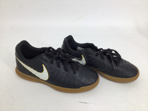 Vist Large View of Product Image Which is Used Nike TIEMPO X RIO YTH 13 INDOOR SOCCER SHOES Soccer Indoor Shoes Black Youth 13.0