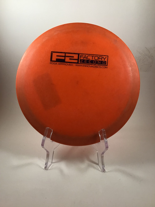 Vist Large View of Product Image Which is Used Innova DX CHEETAH Disc Golf Driver Orange 163g
