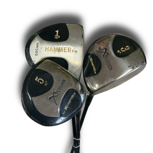 Vist Large View of Product Image Which is Used X-Factor HAMMER Mens Package Set RH Black 4 Piece