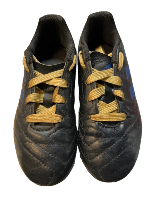 Vist Large View of Product Image Which is Used Adidas ADIDAS JNR SOCCER CLEATS 1.0 Soccer Cleats Black And Navy Blue Junior 01.5