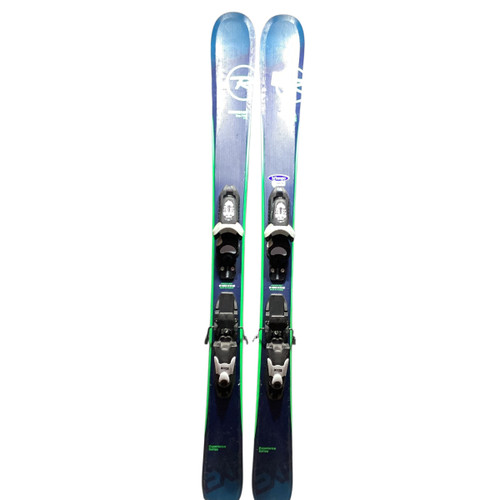 Vist Large View of Product Image Which is Used Rossignol EXPERIENCE PRO Girls DH Ski/Binding Navy Blue 116 cm