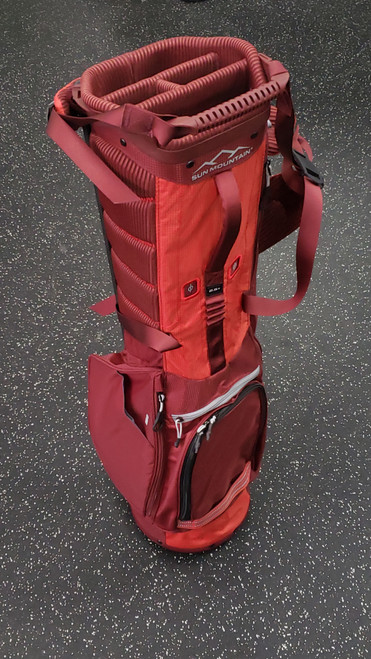 Vist Large View of Product Image Which is New Sun Mountain 2.5+ STAND BAG PORT/RUSH/RED