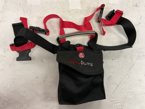 Vist Large View of Product Image Which is Used LUCKY BUMS Downhill SKI TRAINER HARNESS Black And Red