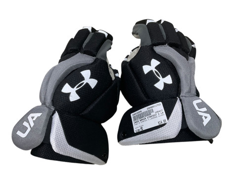 Vist Large View of Product Image Which is USED Under Armour STRATEGY 2 LACROSSE GLOVES Lacrosse Gloves Mens Black MD