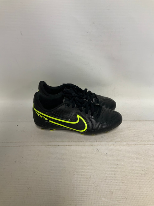 Vist Large View of Product Image Which is Used Nike TIEMPO Soccer Cleats Black Junior 03.5