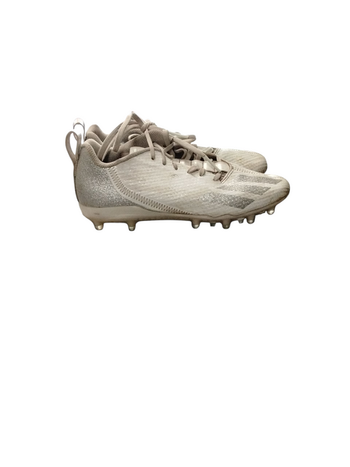 Vist Large View of Product Image Which is Used Adidas ADIZERO Jr FB Cleats White Junior 04