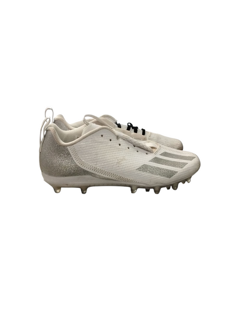 Vist Large View of Product Image Which is Used Adidas ADIZERO Jr FB Cleats White Junior 05