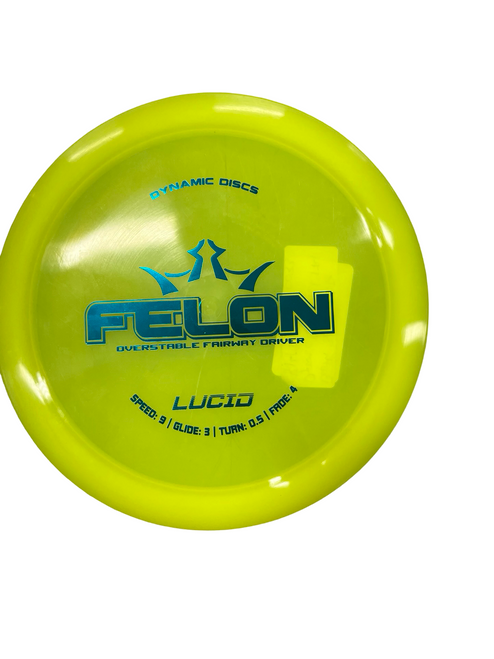 Vist Large View of Product Image Which is Used Dynamic Discs FELON Disc Golf Driver Yellow