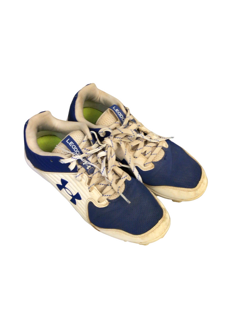 Vist Large View of Product Image Which is Used Under Armour LEADOFF BB/SB Cleats Royal Blue Senior 5.5