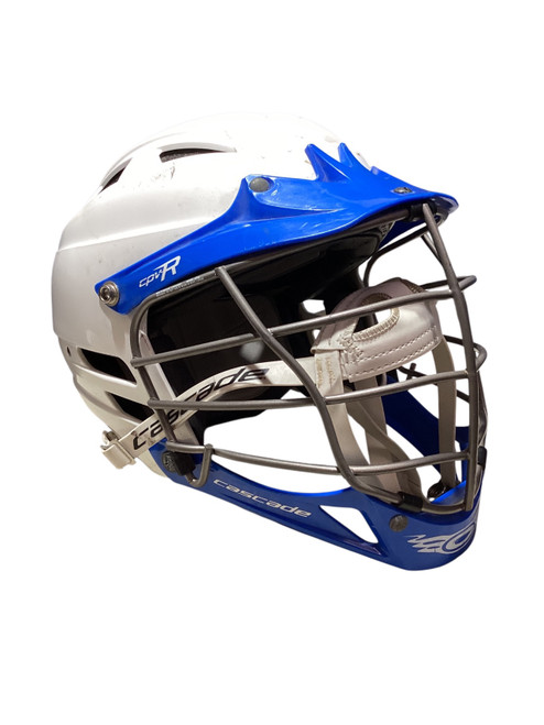 Vist Large View of Product Image Which is Used Cascade CVPR Lacrosse Helmet White XS