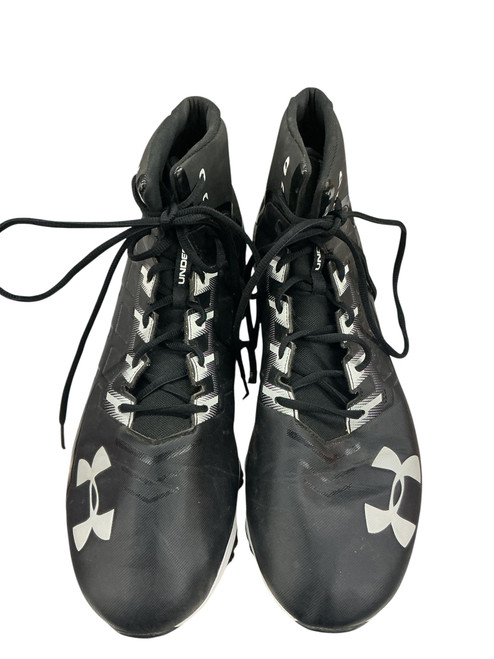 Vist Large View of Product Image Which is Used Under Armour Adult FB Cleats Black Senior 14