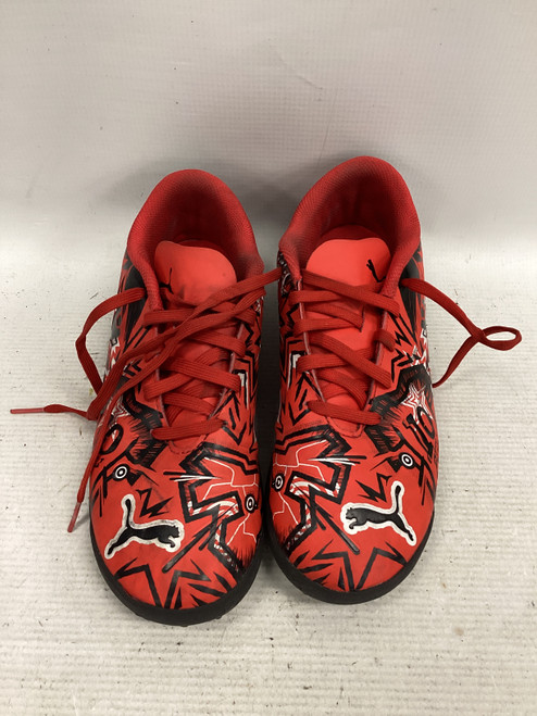 Vist Large View of Product Image Which is Used Puma Soccer Indoor Shoes Red Junior 04.5