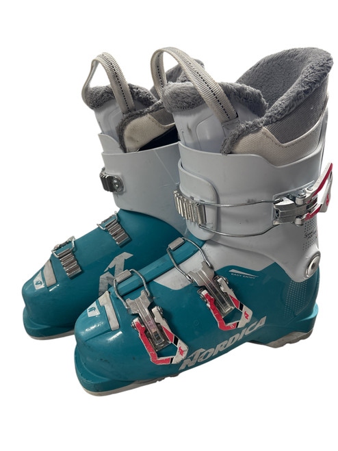 Vist Large View of Product Image Which is Used Nordica SPEED MACHINE 2 Girls DH Ski Boot Carolina Blue 235 MP - J05.5 - W06.5