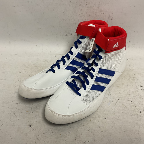 Vist Large View of Product Image Which is Used Adidas BD7129 Wrestling Shoes White Senior 12