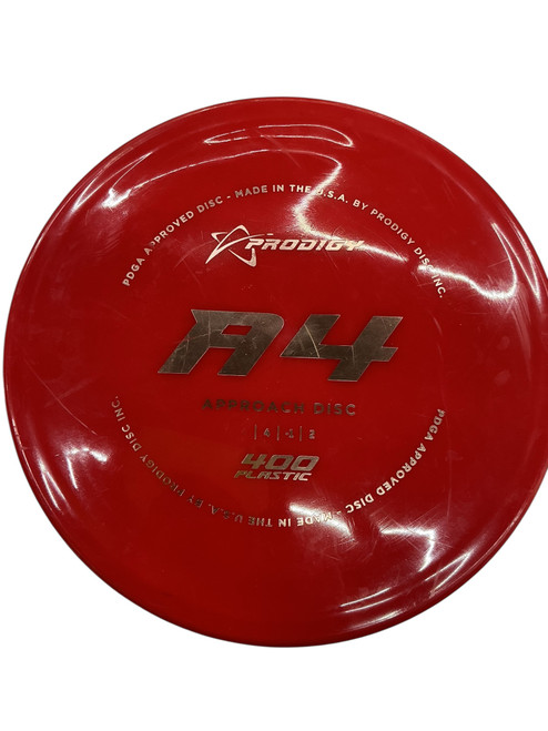 Vist Large View of Product Image Which is Used Prodigy Disc 400 A4 Disc Golf Mid Range Red 171g