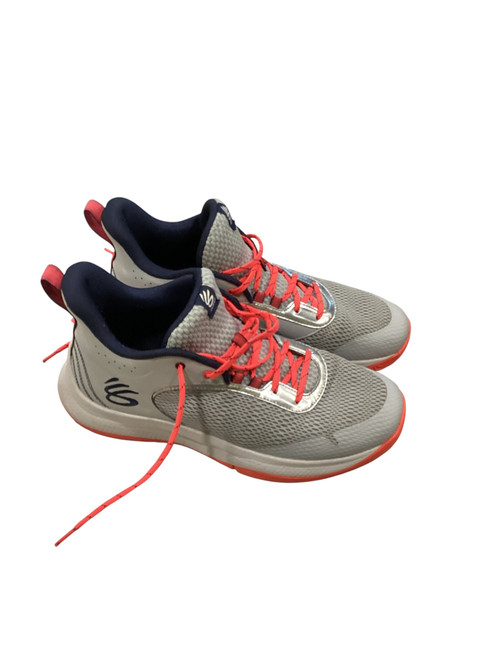 Vist Large View of Product Image Which is Used Under Armour Basketball Shoes M Grey Senior 12