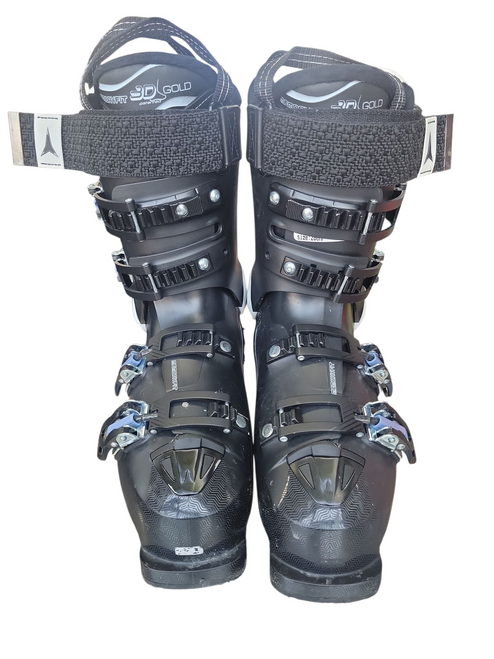 Used Atomic HAWX ULTRA 110 W Womens DH Ski Boot Black 260 MP - M08 - W09 11708-S000183926 Vist Large View of Product Image Which is Used Atomic HAWX ULTRA 110 W Womens DH Ski Boot Black 260 MP - M08 - W09