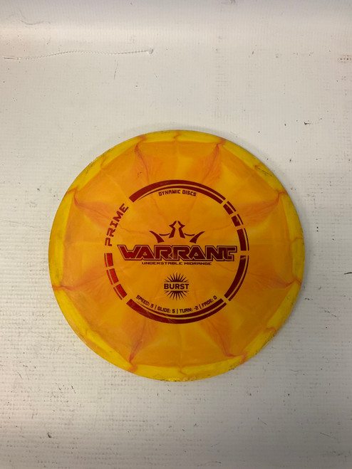 Vist Large View of Product Image Which is Used Dynamic Discs WARRANT Disc Golf Mid Range Orange