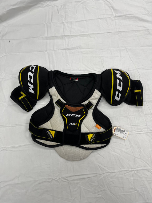 Vist Large View of Product Image Which is Used CCM SUPER TACKS AS1 Youth Shoulder Pads LG
