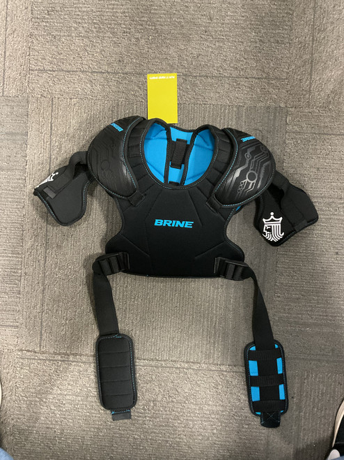Vist Large View of Product Image Which is Used Brine SHOULDER PADS Lacrosse Shoulder Pads Black MD