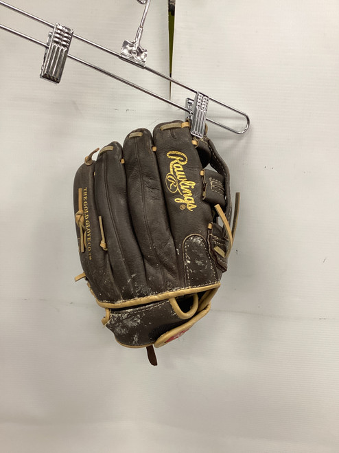 Vist Large View of Product Image Which is Used Rawlings HIGHLIGHT SERIES BB/SB Glove RH Throw Brown 11 1/2"