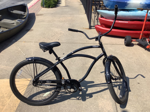 Vist Large View of Product Image Which is Used HYPER CRUISER Cruiser Bike Mens Black 43-47cm - 17-18" - MD Frame
