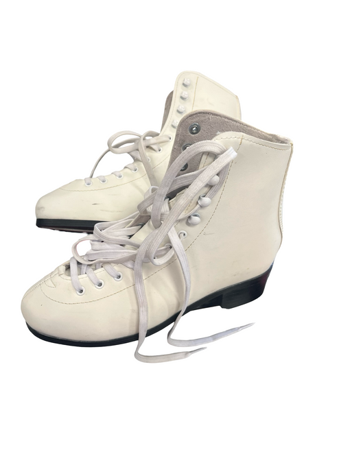 Vist Large View of Product Image Which is Used FOUNDERS SZ 8 WomensFigure Skate White Senior 8