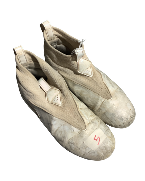 Vist Large View of Product Image Which is Used Adidas Adult FB Cleats White Senior 5