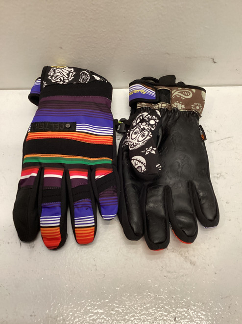 Vist Large View of Product Image Which is CELTEK  Mens Gloves Black And Orange LG